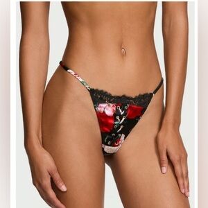 NWT Limited Edition Victoria’s Secret Atelier Floral Silk Lace Tanga XXL